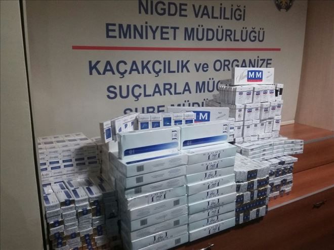 Niğde´de kaçak sigara operasyonu