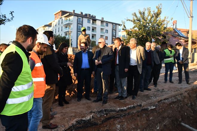 İnceöz ve Başkan Yazgı, İçme Suyu İsale Hattında İncelemelerde Bulundu