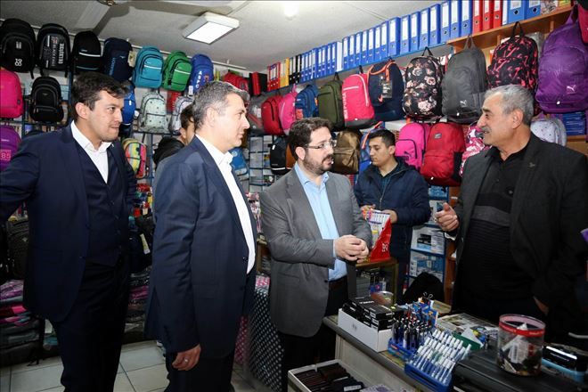 Kapalı Çarşı Esnafını Ziyaret Ettiler