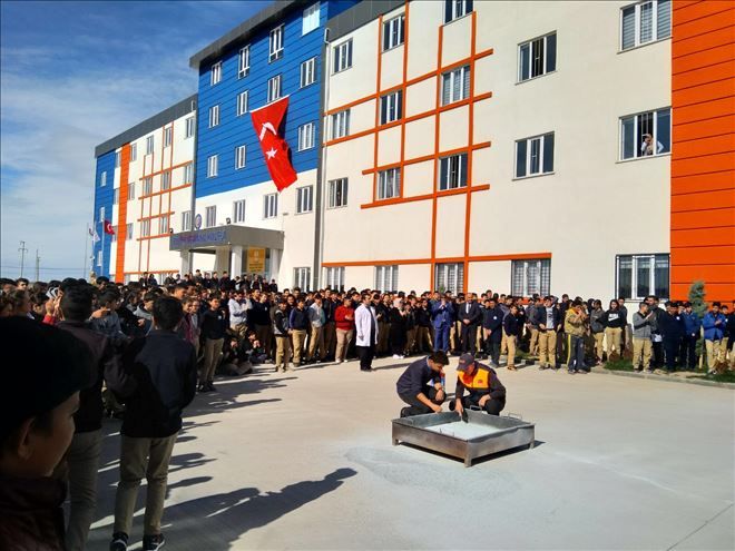 Aksaray Bilim Teknik Kolejinde Yangın ve deprem tatbikatı