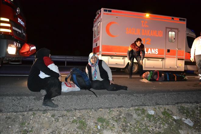 Aksaray´da yolcu otobüsü şarampole devrildi: 4 ölü, 37 yaralı