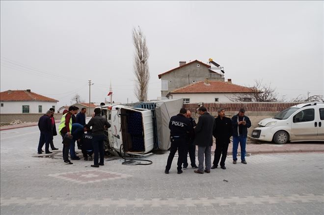 Aksaray´ın Eskil İlçesinde trafik kazası: 3 yaralı
