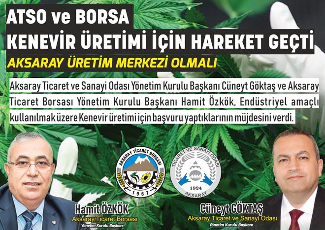 ATSO Ve Ticaret Borsasından Kenevir Atağı