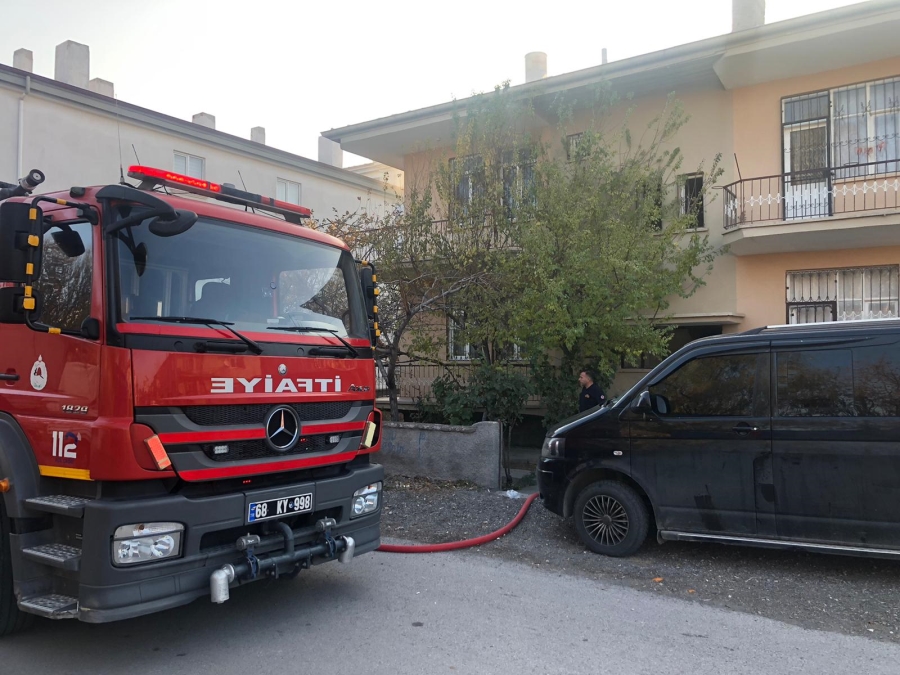 Aksaray Kılıçaslan Mahallesinde Evde Yangın Çıktı