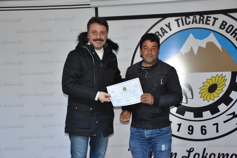 Aksaraylı Çobanlara Sertifika Töreni Düzenlendi