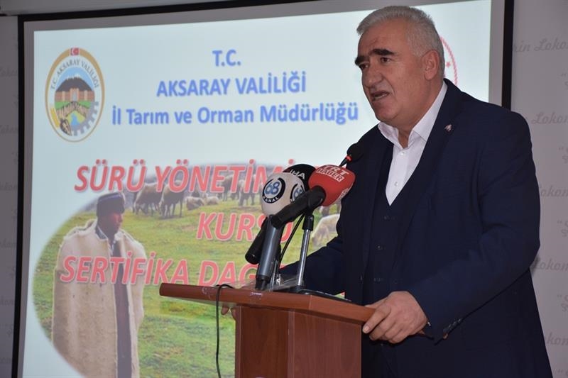 Aksaraylı Çobanlara Sertifika Töreni Düzenlendi