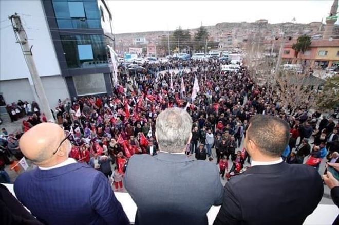 Mustafa Destici Demirci Kasabasına Geldi.