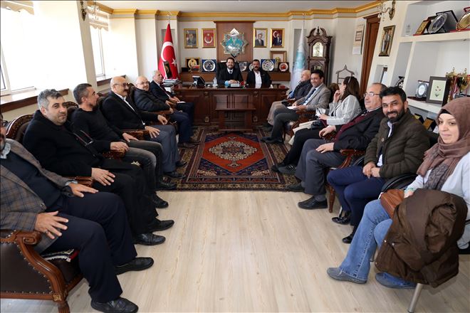 Gazetecilerden Başkan Yazgı´ya Taziye Ziyareti