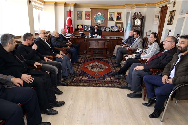 Gazetecilerden Başkan Yazgı´ya Taziye Ziyareti