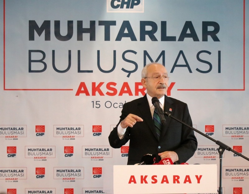 CHP Genel Başkanı Kılıçdaroğlu Aksaray'da Muhtarlar ile Görüştü