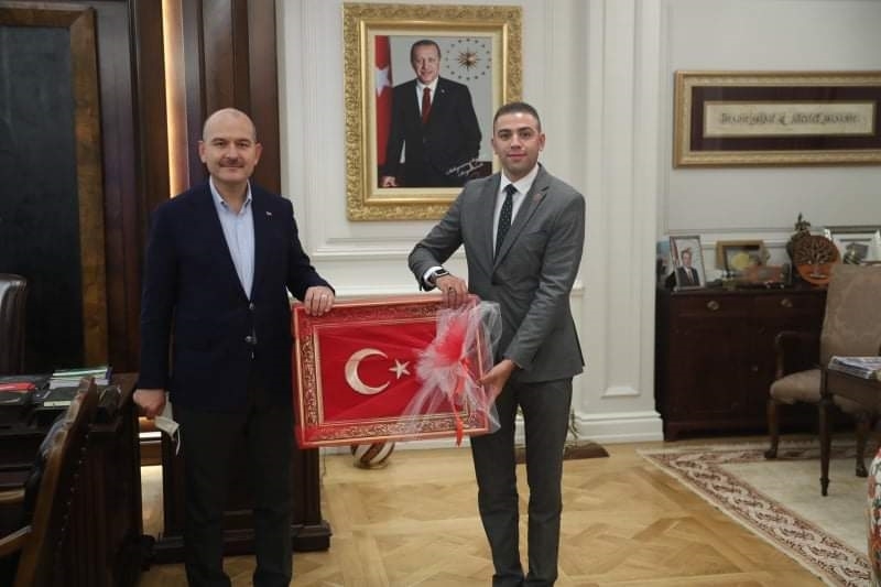 Aksaray Girişimci Muhtarlar Derneği Başkanı Ağaçdelen'den,Bakan Soylu'ya Ziyaret