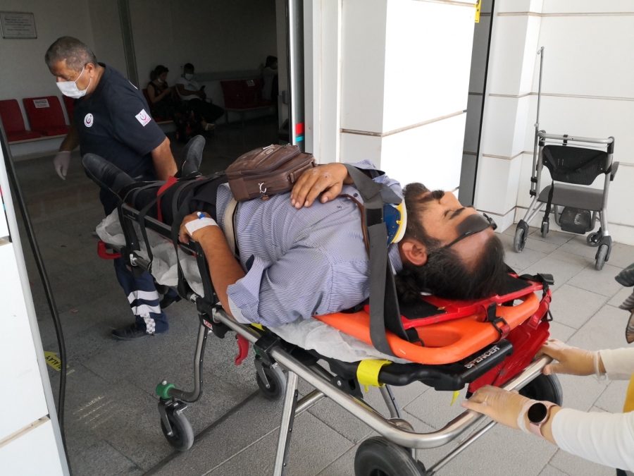 Bisiklet ile motosiklet çarpıştı: 2 yaralı