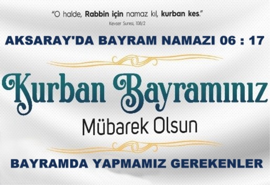 Bayram süresince hep birlikte yapmamız gerekenler var