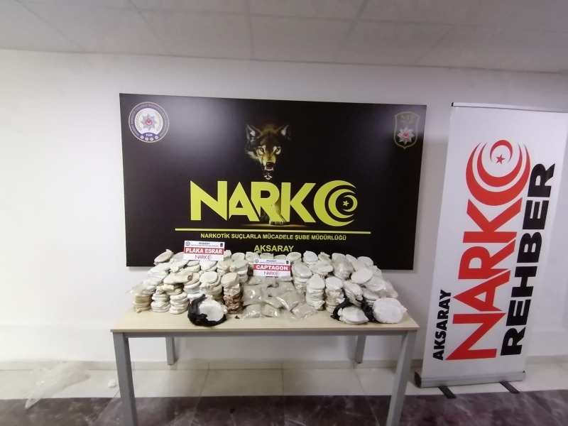 Aksaray polisinden büyük uyuşturucu operasyonu
