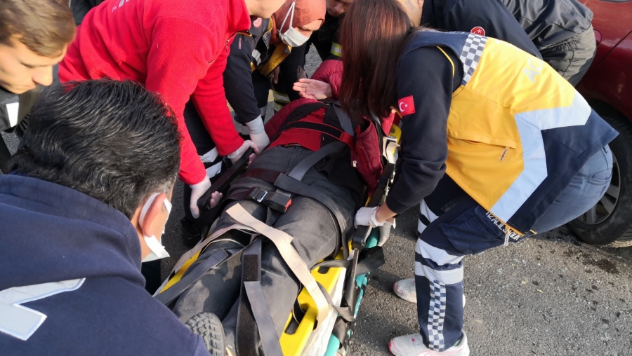 Aksaray'da meydana gelen kazada 1 kişi yaralandı
