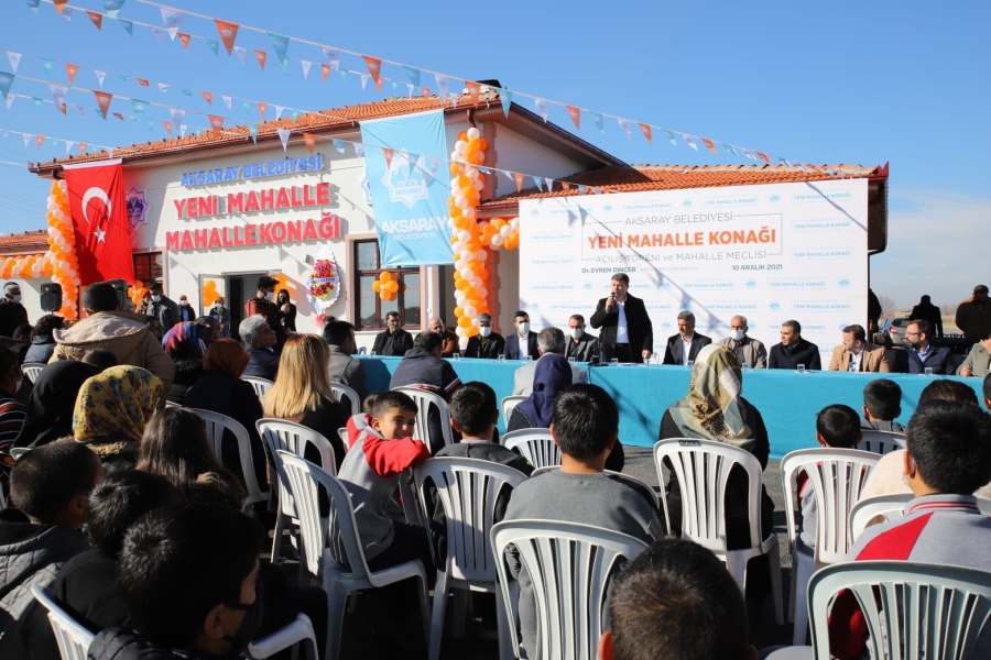 YENİ MAHALLE, MAHALLE KONAĞI VE SOSYAL TESİSİ MAHALLE MECLİSİ BULUŞMALARINDA HİZMETE AÇILDI