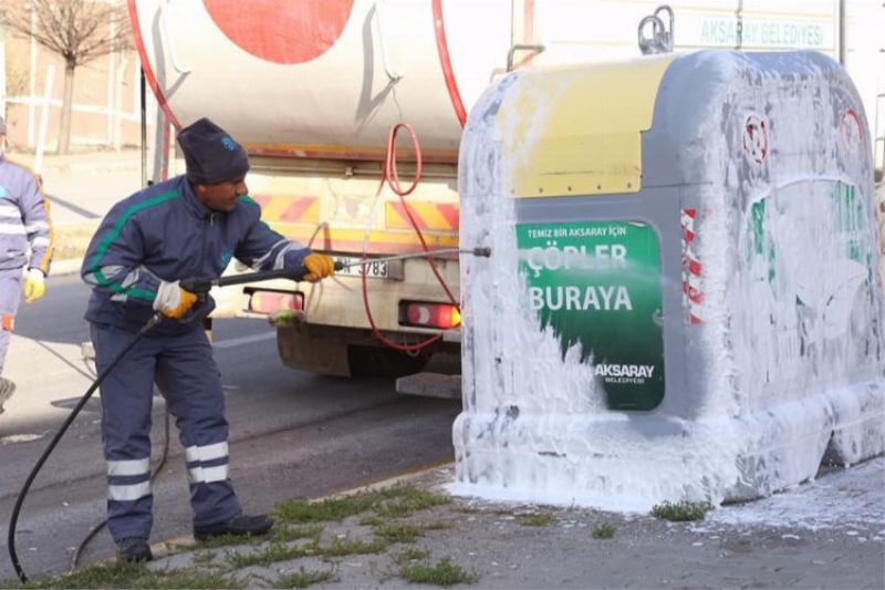 Aksaray'da temizlik çalışması