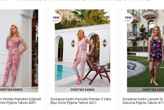 Bayan Pijama Takımı Seçenekleri