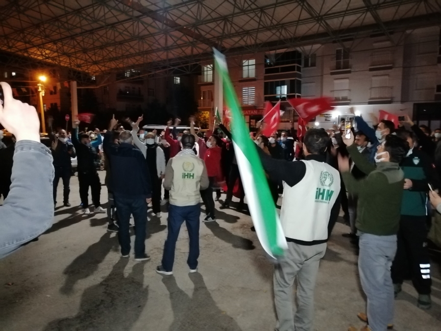Kudüs'e saldıran İsrail Aksaray'da da protesto edildi