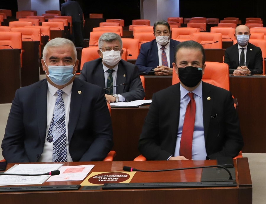Aksaray milletvekili Ramazan Kaşlı Eskil'de meydana gelen dolu afetini mecliste dile getirdi