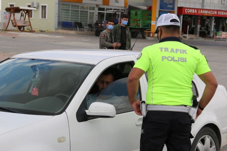 Aksaray’da helikopterli trafik denetimi yapıldı