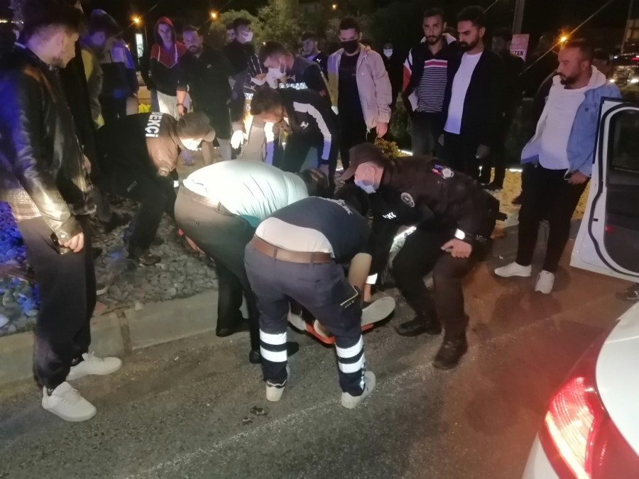 Aksaray da meydana gelen trafik kazasıňda 1 kişi yaralandı