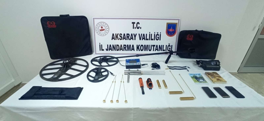 Aksaray'da Define Avcısı 4 Kişi Yakalandı