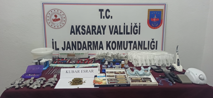 Aksaray'da uyuşturucu imalatı ve ticareti yapan bir kişi yakalandı
