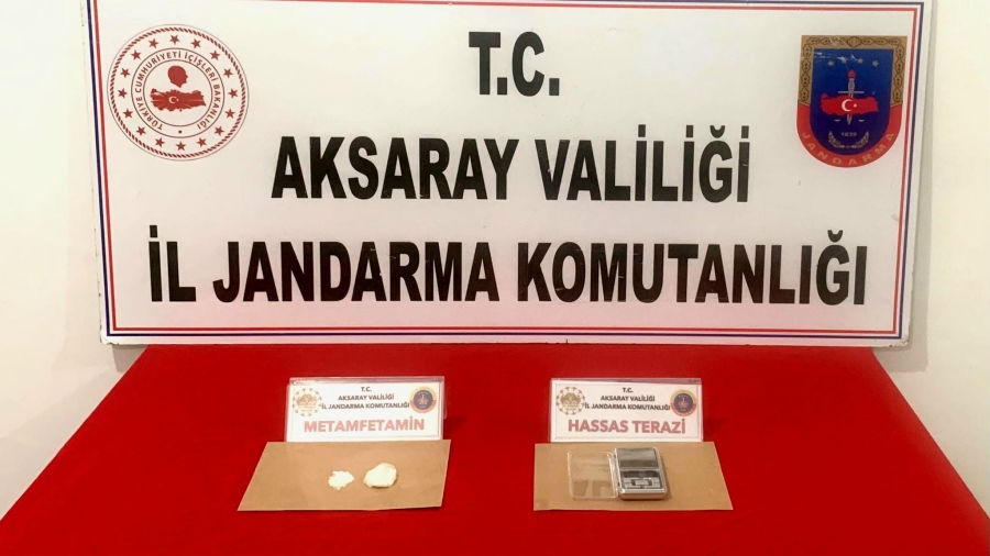 Aksaray jandarması uyuşturucu ticareti ve imalatı yapan bir kişiyi yakaladı