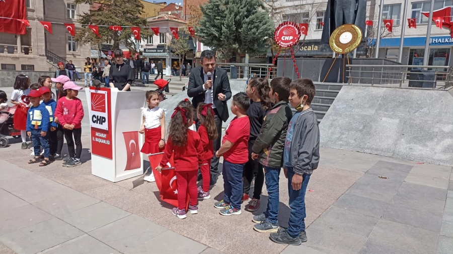 CHP 23 NİSAN’A ALTERNATİF KUTLAMA YAPTI ERTÜRK SÖZ VERDİ “ÇOCUKLARIMIZA BİZ UMUT OLACAĞIZ!”