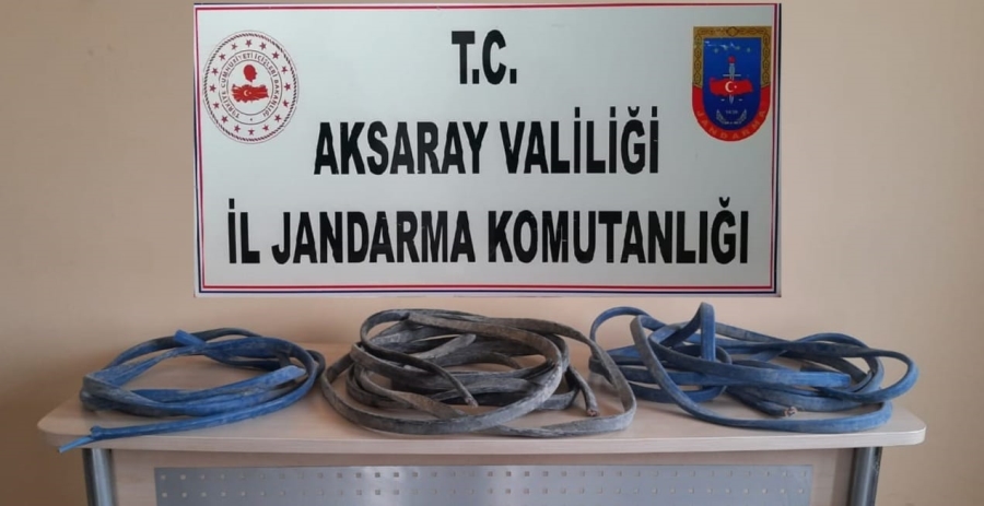 Aksaray'da tarlalardan hırsızlık yapan 2 kişi yakalandı