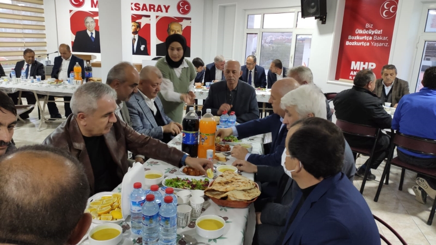 MHP AKSARAY TEŞKİLATI İFTARDA BULUŞTU;