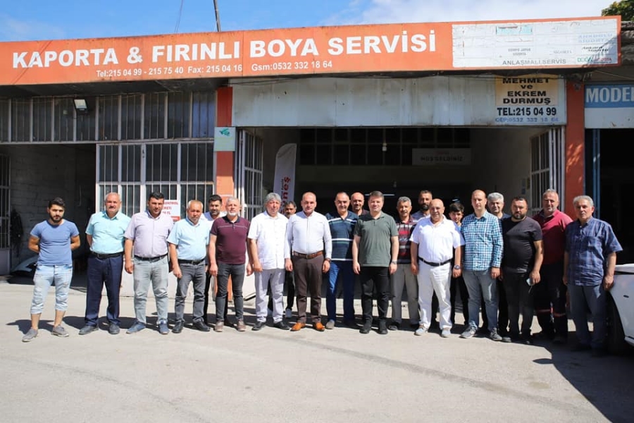 Belediye Başkanı Dr. Evren Dinçer Sanayi Esnafı İle Buluşmaya Devam Esiyor