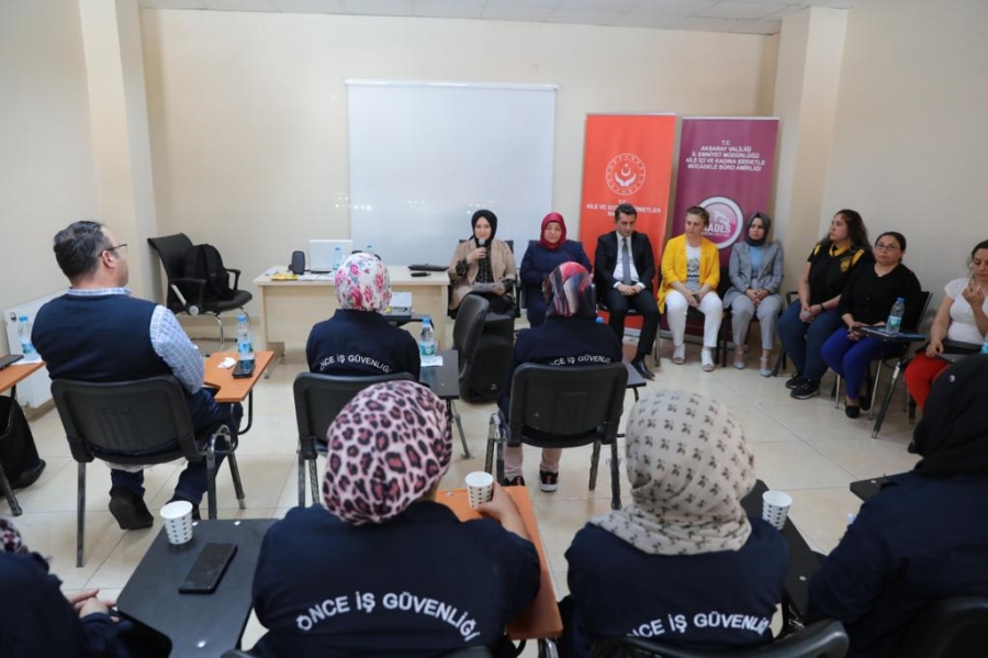 Aksaray Organize Sanayi Bölgesinde çalışanlara yönelik farkındalık etkinliği düzenlendi.