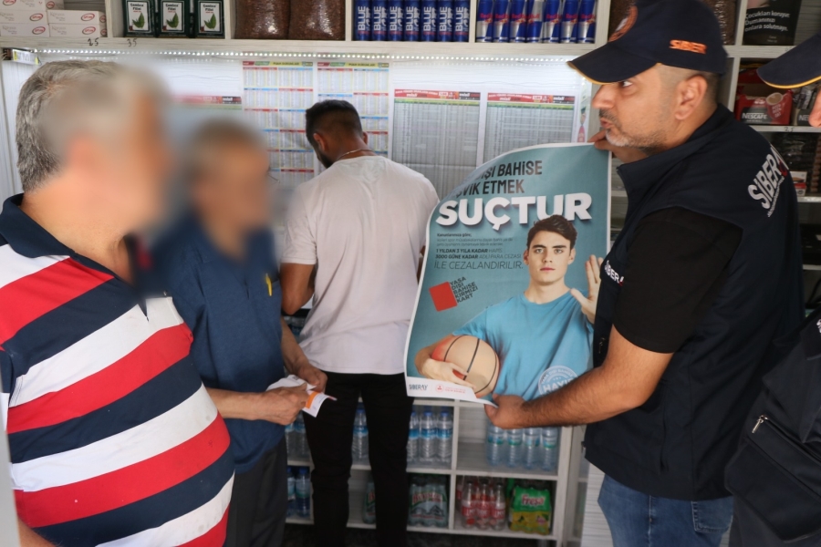 Aksaray Polisi iddia bayileri ve internet kafelerde denetim yaptı