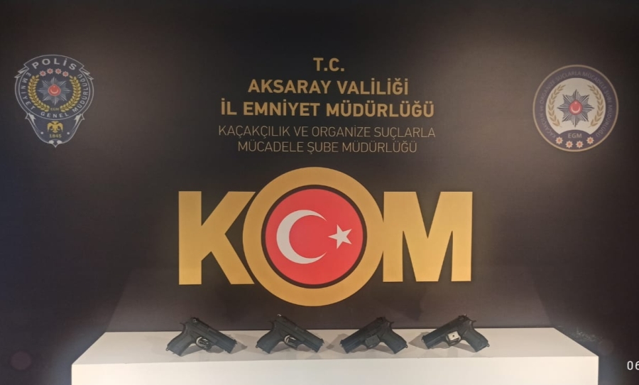 Aksaray'da Kaçak Silah Ticareti Yapan 1 Kişi Yakalandı
