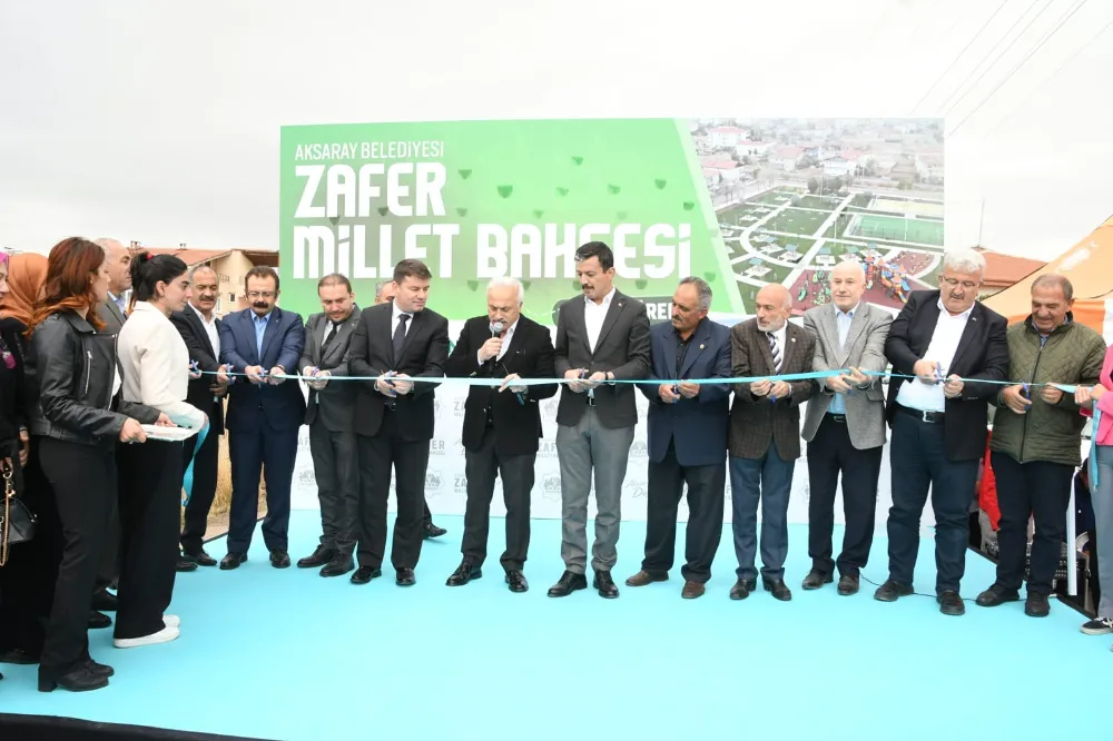 ZAFER MİLLET BAHÇESİ DÜZENLENEN TÖRENLE AÇILDI
