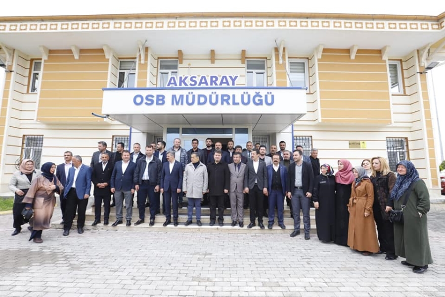 BELEDİYE BAŞKANI DR. EVREN DİNÇER VE AK PARTİ MİLLETVEKİLİ ADAYLARINDAN OSB’YE ZİYARET