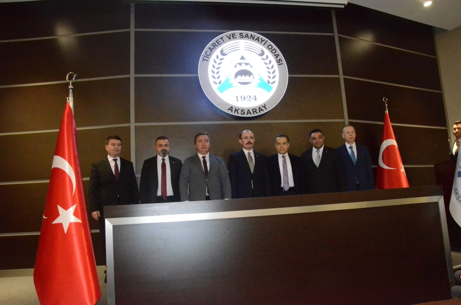 TİCARET BAKANI MUŞ, ATSO’DA İŞ DÜNYASI İLE BULUŞTU