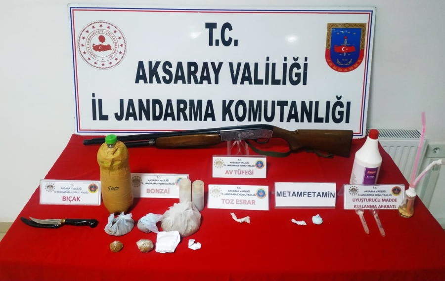 Aksaray'da uyuşturucu ticareti yapan iki kişi yakalandı