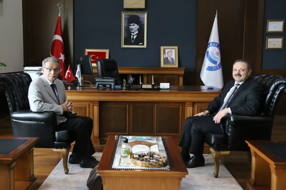 SAMİ GÜÇLÜ, REKTÖR ARIBAŞ’I ZİYARET ETTİ
