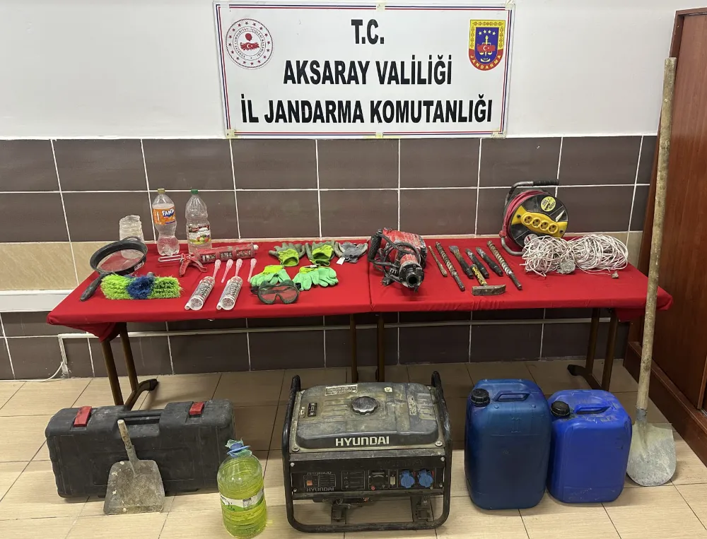 Aksaray’ın Ağaçören İlçesinde Kaçak Kazı Yapan 3 Kişi Yakalandı