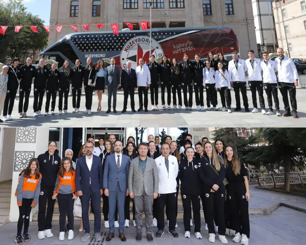 KUZEYBORU KADIN VOLEYBOL TAKIMI'NDAN AKSARAY VALİLİĞİNE VE BELEDİYESİ'NE ANLAMLI ZİYARET