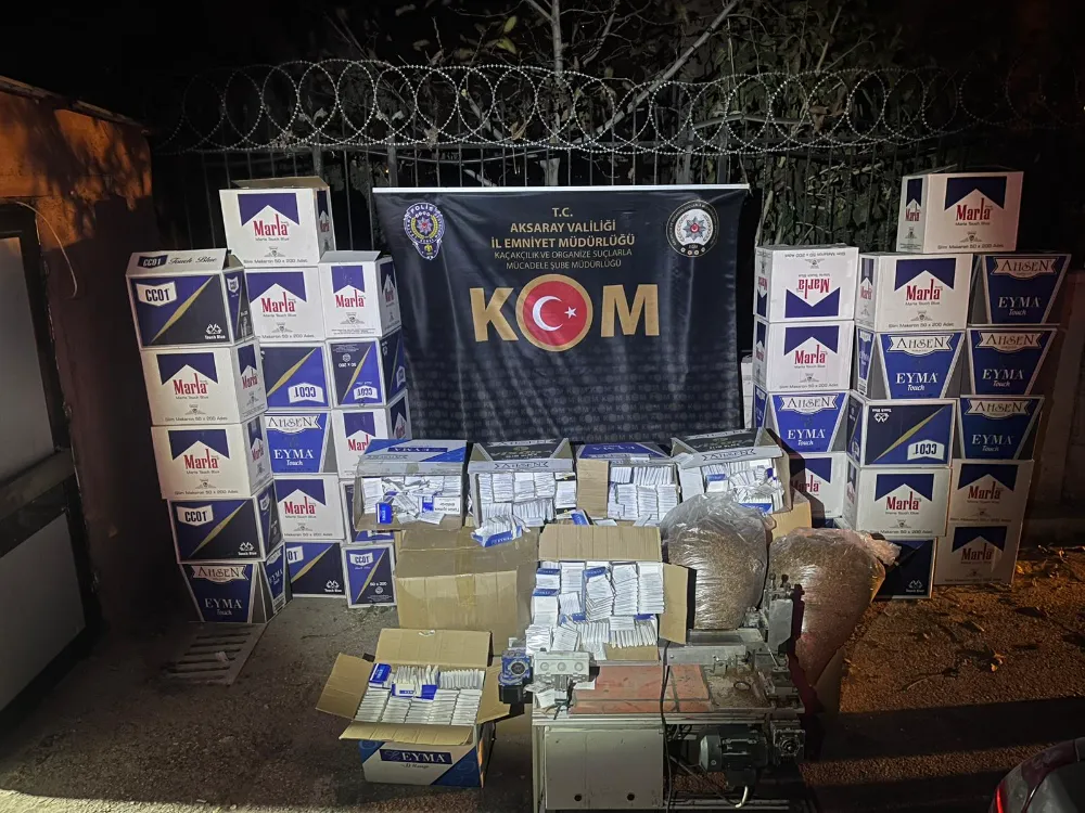 Aksaray polisi kaçak tütün ve mamulleri ele geçirdi 1 kişi yakalandı