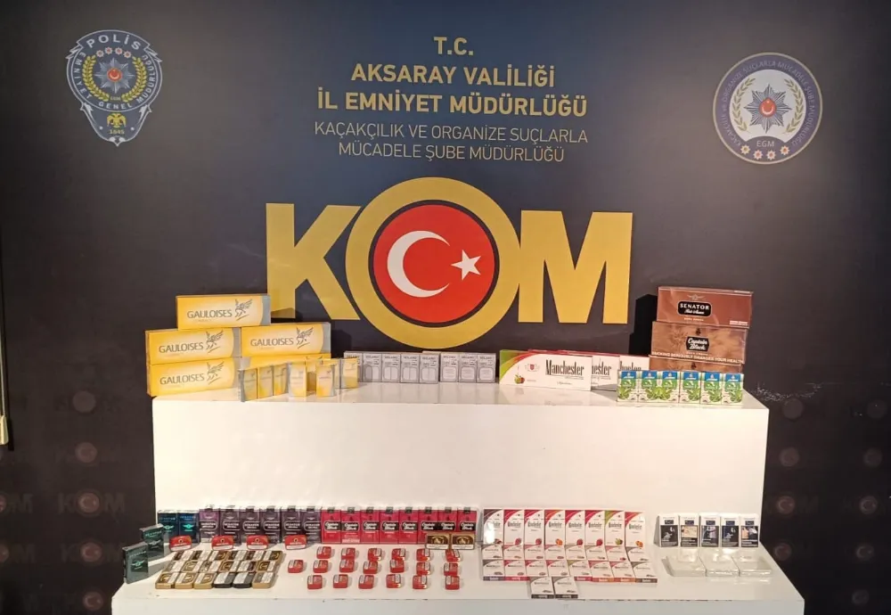 Aksaray'da Kaçak Tütün ve Mamulleri Ticareti Yapan Bir Şahıs Yakalandı