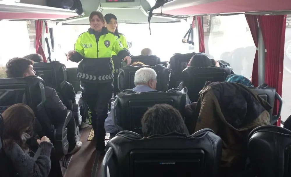 Aksaray Polisi hem eğitim verdi hem de denetledi