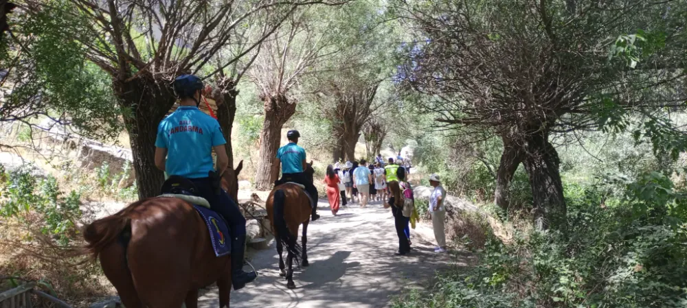 Aksaray da Atlı Timler Görevini İtina ile yapıyor
