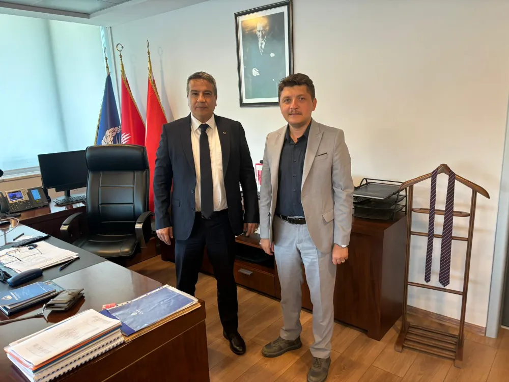 Cihangir Fikri Saatçioğlu Metin Alper'i Makamında Ziyaret Etti