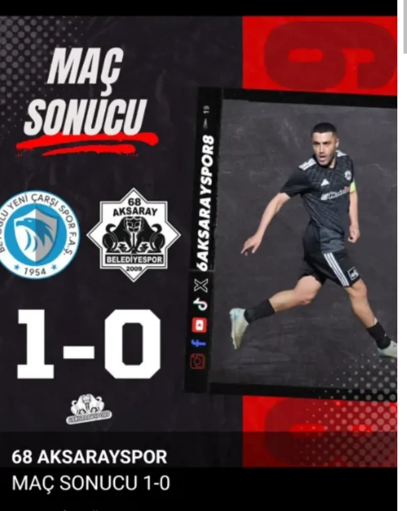 68 Aksarayspor İstanbul'dan Eli Boş Döndü: Liderlik Yarışında Büyük Kayıp