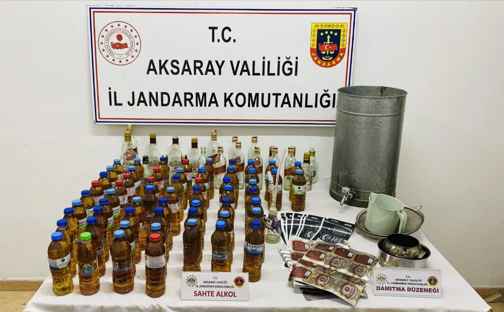 AKSARAY'DA SAHTE/KAÇAK ALKOL VE UYUŞTURUCU OPERASYONU 2 KİŞİ YAKALANDI